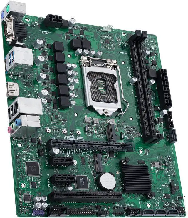 Alt view image 6 of 8 - ASUS Pro H510M-CT/CSM LGA1200 (Intel 10th & 11th Gen) mATX Commercial Motherboard (PCIe 4.0, 1 LAN, Front Panel USB 3.2 Gen 1, Intel vPro, DisplayPort, TPM IC Onboard, COM Debug Header, ASUS-exclusive Self-recovering BIOS)