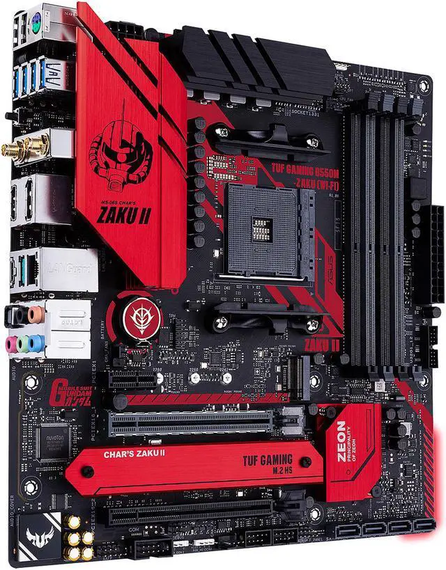 Alt view image 4 of 8 - ASUS TUF GAMING B550M-ZAKU (WI-FI) AM4 AMD B550 Micro ATX AMD Motherboard