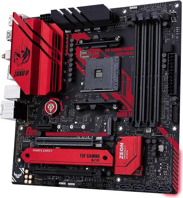 Alt view image 3 of 8 - ASUS TUF GAMING B550M-ZAKU (WI-FI) AM4 AMD B550 Micro ATX AMD Motherboard