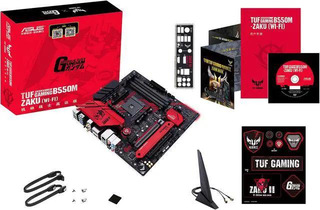Alt view image 6 of 8 - ASUS TUF GAMING B550M-ZAKU (WI-FI) AM4 AMD B550 Micro ATX AMD Motherboard