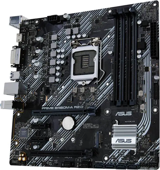Alt view image 4 of 7 - ASUS PRIME B460M-A R2.0 LGA 1200 Intel B460 Micro ATX Intel Motherboard