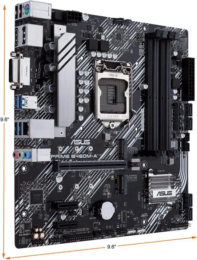 Alt view image 2 of 2 - ASUS PRIME B460M-A R2.0 LGA 1200 Intel H470 SATA 6Gb/s Micro ATX Intel Motherboard
