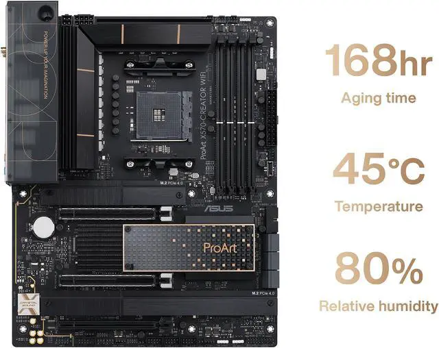 Alt view image 2 of 7 - ASUS PROART X570-CREATOR WIFI AM4 AMD X570 ATX AMD Motherboard