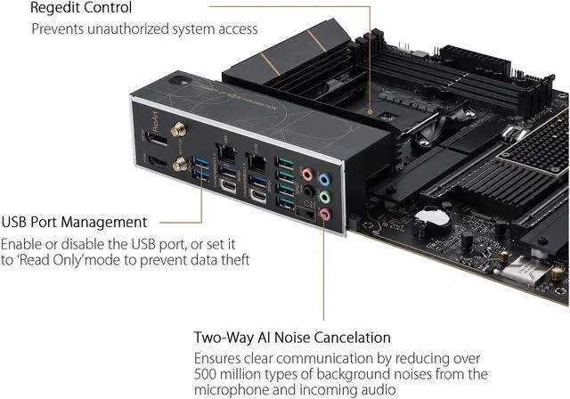 Alt view image 6 of 7 - ASUS PROART X570-CREATOR WIFI AM4 AMD X570 ATX AMD Motherboard