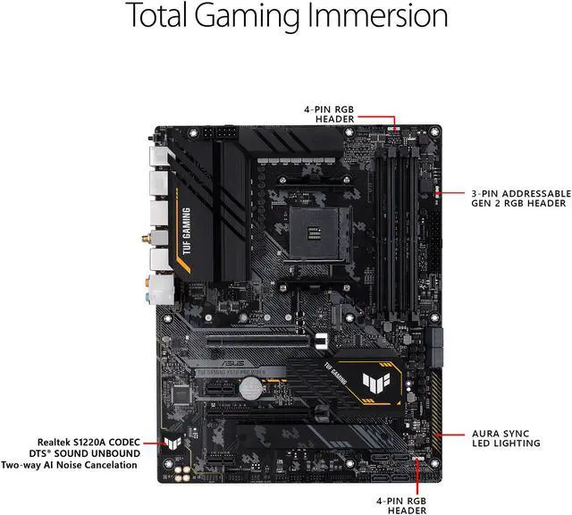 Alt view image 3 of 7 - ASUS TUF GAMING X570-PRO WIFI II AM4 AMD X570 USB 3.0 HDMI ATX AMD Motherboard