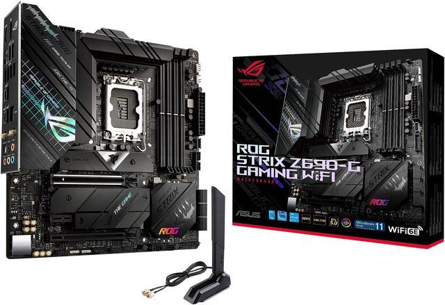 ASUS ROG Strix Z690-G Gaming WiFi 6E LGA 1700(Intel® 12th13th Gen) Micro  ATX gaming motherboard(PCIe 5.0,DDR5,14+1 power stages,2.5 Gb LAN,Bluetooth  v5.2,Thunderbolt 4,3xM.2/NVMe SSD and Front panel USB 3.2 Gen 2x2 Type-C  connector)
