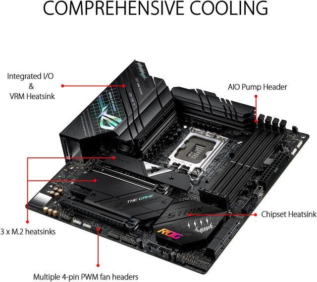 Alt view image 4 of 7 - ASUS ROG Strix Z690-G Gaming WiFi 6E LGA 1700(Intel® 12th&13th Gen) Micro ATX gaming motherboard(PCIe 5.0,DDR5,14+1 power stages,2.5 Gb LAN,Bluetooth v5.2,Thunderbolt 4,3xM.2/NVMe SSD and Front panel USB 3.2 Gen 2x2 Type-C connector)