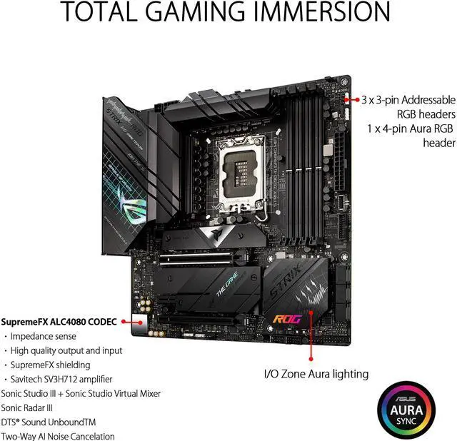 Alt view image 5 of 7 - ASUS ROG Strix Z690-G Gaming WiFi 6E LGA 1700(Intel® 12th&13th Gen) Micro ATX gaming motherboard(PCIe 5.0,DDR5,14+1 power stages,2.5 Gb LAN,Bluetooth v5.2,Thunderbolt 4,3xM.2/NVMe SSD and Front panel USB 3.2 Gen 2x2 Type-C connector)