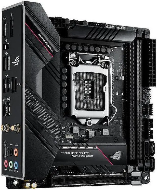 Alt view image 6 of 7 - ASUS ROG STRIX B560-I GAMING WIFI LGA 1200 Intel B560 SATA 6Gb/s Mini ITX Intel Motherboard