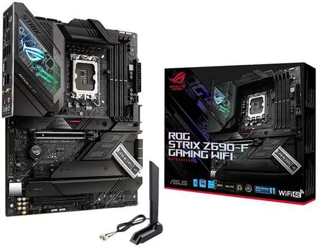 Alt view image 2 of 3 - ASUS ROG STRIX Z690-F GAMING WIFI LGA 1700 Intel Z690 SATA 6Gb/s ATX Intel Motherboard