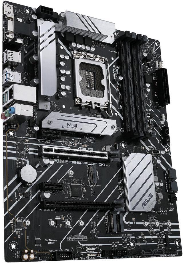Alt view image 4 of 7 - ASUS PRIME B660-PLUS D4 LGA 1700 (Intel 12th & 13th Gen) ATX Motherboard (PCIe 4.0, DDR4, 3xM.2 slots, 2.5Gb LAN, rear USB 3.2 Gen 2x2 Type-C, front USB 3.2 Gen 1 Type-C)
