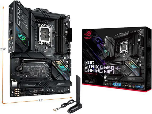 Alt view image 4 of 4 - ASUS ROG STRIX B660-F GAMING WIFI LGA 1700 Intel B660 SATA 6Gb/s ATX Intel Motherboard