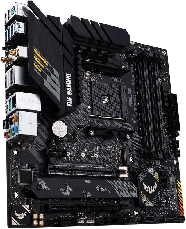 Alt view image 3 of 8 - ASUS TUF GAMING B550M-PLUS WIFI II AM4 AMD B550 Micro ATX AMD Motherboard