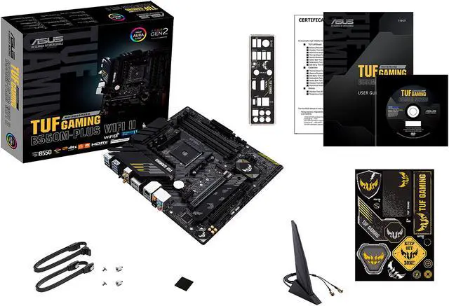 Alt view image 6 of 8 - ASUS TUF GAMING B550M-PLUS WIFI II AM4 AMD B550 Micro ATX AMD Motherboard