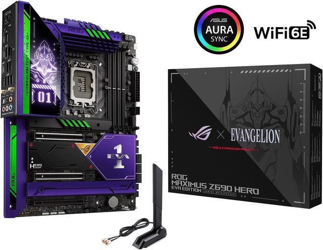 Alt view image 6 of 6 - ROG MAXIMUS Z690 HERO EVA(ROG x Evangelion Collaboration) LGA 1700(Intel®12th&13th Gen) ATX Gaming motherboard with 20+1 power stages, DDR5, Five M.2, USB 3.2 Gen 2x2 front-panel connector with Quick Charge 4+ Support, Dual Thunderbolt 4)