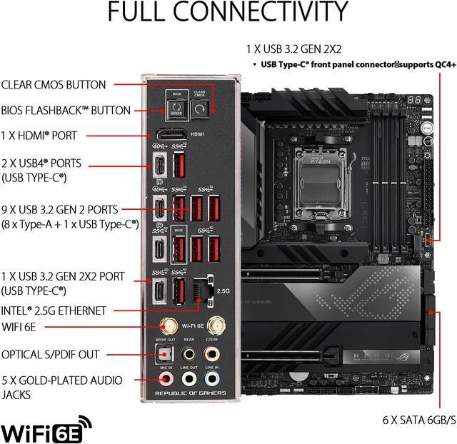 ASUS ROG Crosshair X670E Hero (WiFi 6E) Socket AM5 (LGA 1718