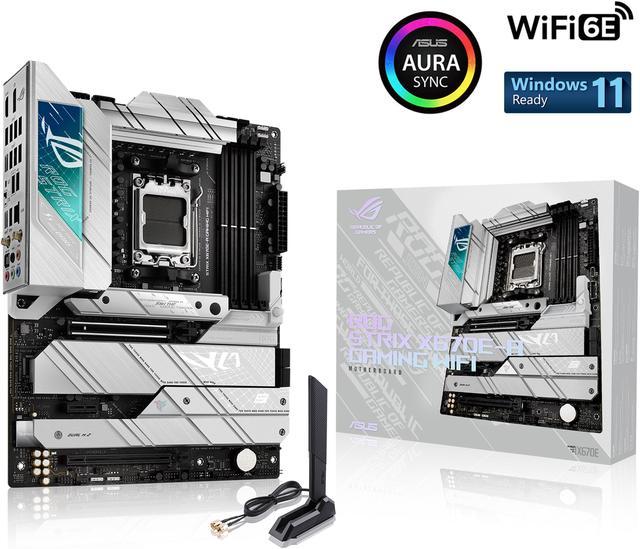 ASUS ROG STRIX X670E-A GAMING WIFI 6E Socket AM5 (LGA 1718) Ryzen 7000  gaming motherboard(16 + 2 power stages, PCIe 5.0, DDR5 support, four M.2  slots 