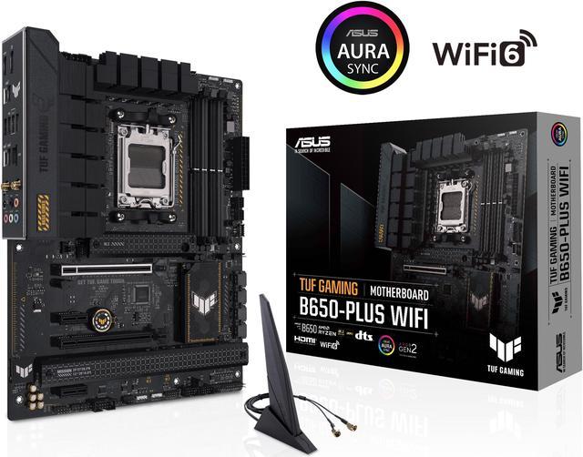 ASUS TUF GAMING B650-PLUS WIFI Socket AM5 (LGA 1718) Ryzen 7000 ATX gaming  motherboard(14 power stages, PCIe 5.0 M.2 support, DDR5 memory, 2.5 Gb  Ethernet, WiFi 6, USB4® support and Aura Sync) 