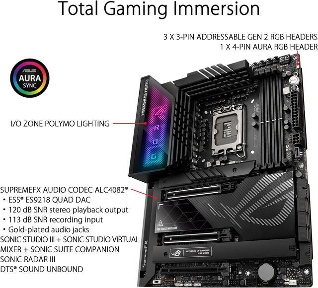 Alt view image 4 of 6 - ASUS ROG Maximus Z790 Hero (WiFi 6E) LGA 1700(Intel 14th & 13th&12th Gen) ATX gaming motherboard(PCIe 5.0,DDR5,20+1power stages,2.5Gb LAN, Bluetooth V5.2,2x Thunderbolt 4 ports,5xM.2/NVMe SSD,Thunderbolt 4 USB Type-C,