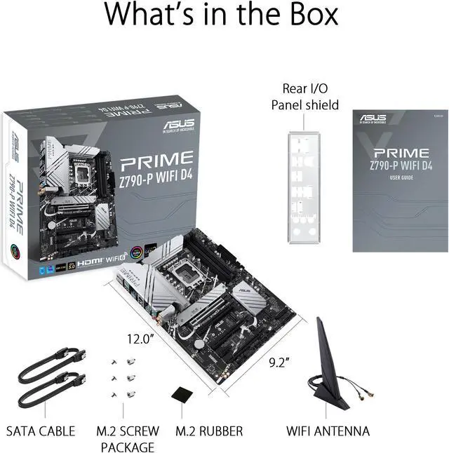 Alt view image 4 of 6 - ASUS Prime Z790-P WiFi D4 LGA 1700(Intel 14th & 13th & 12th Gen) ATX motherboard (PCIe 5.0,DDR4,14+1DrMOS,3x M.2, WiFi 6,Bluetooth v5.2,2.5Gb LAN, front panel USB 3.2 Gen 2 USB Type-C,Thunderbolt 4(USB4) support,Arua Sync)