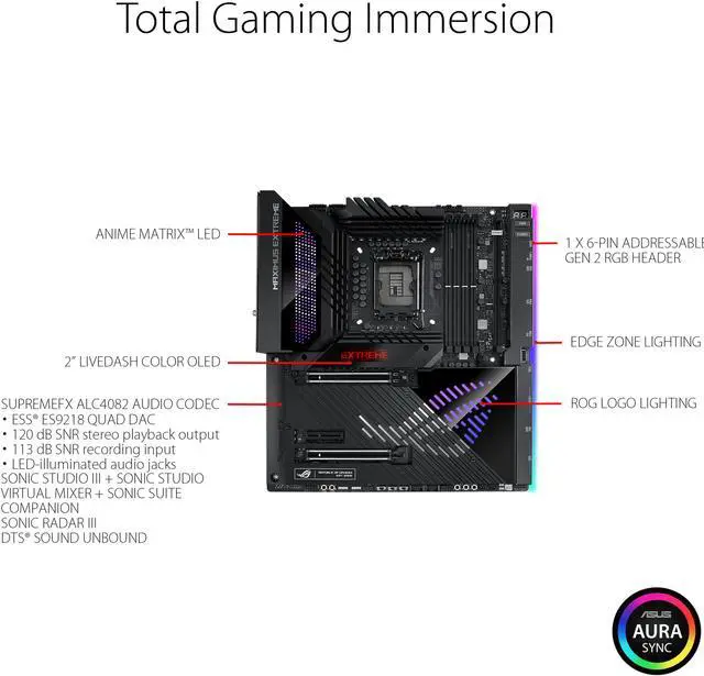 Alt view image 5 of 6 - ASUS ROG Maximus Z790 Extreme (WiFi 6E) LGA 1700(Intel®12th&13th Gen) EATX gaming motherboard (PCIe 5.0, DDR5,24+1 105A power stages,5x M.2,1xPCIe 5.0 M.2,10Gb&2.5Gb LAN,2xThunderbolt 4 onboard, AniMe Matrix LED,USB 3.2 Gen 2x2 front-panel)