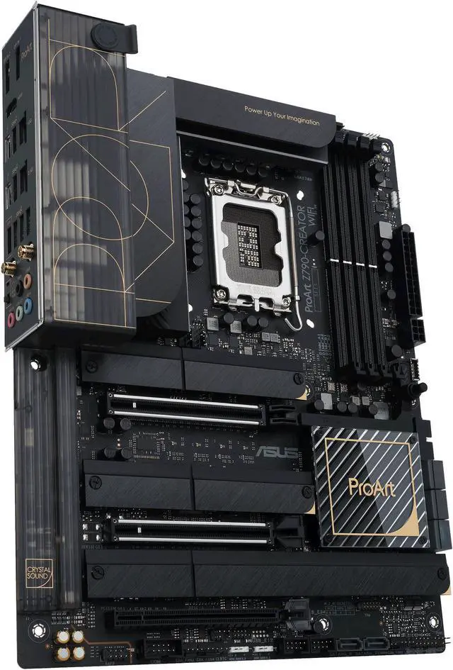 Alt view image 5 of 9 - ASUS ProArt Z790-Creator WiFi 6E LGA 1700(Intel 14th & 13th & 12th Gen) ATX content creator motherboard(PCIe 5.0,DDR5,2x Thunderbolt 4 Type-C ports,10G&2.5G LAN,4xM.2/NVMe SSD,front panel USB 3.2 Gen2x2 Type-C ports with 60W fast charging