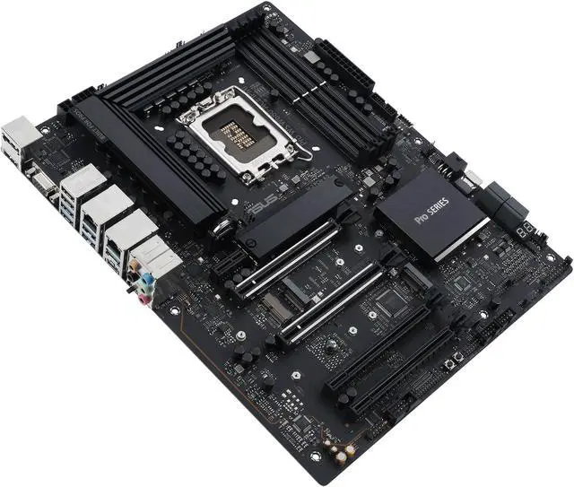 Alt view image 5 of 7 - ASUS Pro WS W680-ACE IPMI Intel W680 LGA 1700 ATX workstation motherboard, dual PCIe 5.0x16 slot, DDR5, ECC memory and XMP support, dual Intel 2.5 Gb Lan, 3xPCIe 4.0 M.2 slots, USB 3.2 Gen 2x2 front panel connector, SlimSAS.