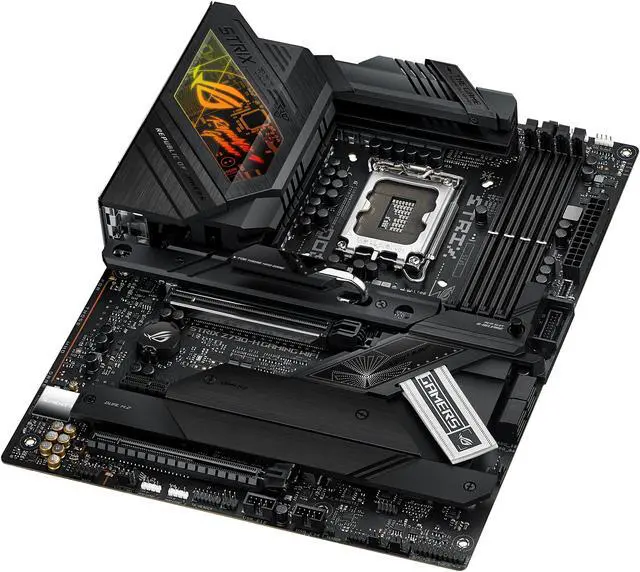 Alt view image 4 of 6 - ASUS ROG STRIX Z790-H Gaming (WiFi 6E) LGA 1700(Intel14th &13th&12th Gen) ATX gaming motherboard(DDR5 up to 7800 MT/s, PCIe 5.0 x16 SafeSlot with Q-Release, 4xPCIe 4.0 M.2 slots,USB 3.2 Gen 2x2 Type-C, front-panel connector, AI Motherboard)