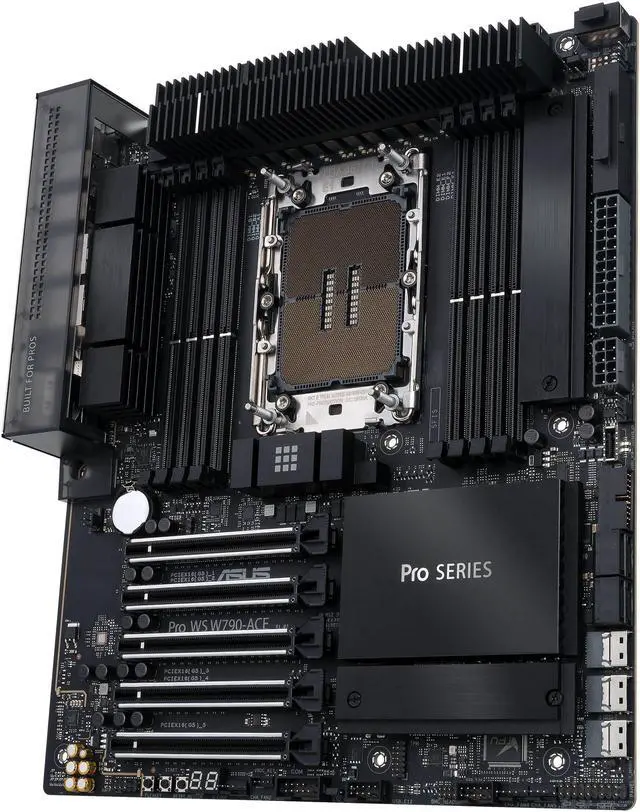 Alt view image 5 of 8 - ASUS Pro WS W790-ACE Intel® W790 (LGA 4677) CEB workstation motherboard, PCIe 5.0 x16, M.2, 10G and 2.5G LAN, Server-grade Remote Management, 12+1+1 power stages, front and Rear USB 3.2 Gen 2x2 Type-C