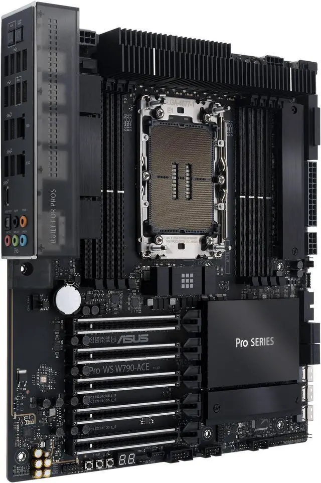 Alt view image 6 of 8 - ASUS Pro WS W790-ACE Intel® W790 (LGA 4677) CEB workstation motherboard, PCIe 5.0 x16, M.2, 10G and 2.5G LAN, Server-grade Remote Management, 12+1+1 power stages, front and Rear USB 3.2 Gen 2x2 Type-C