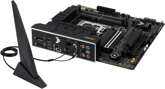 Alt view image 8 of 9 - ASUS TUF GAMING B760M-PLUS WIFI Intel B760 (13th and 12th Gen)  LGA 1700 mATX motherboard with PCIe 5.0, 2xPCIe 4.0 M.2 slots, DDR5, Realtek 2.5Gb Ethernet, DisplayPort, HDMI, USB 3.2 Gen 2x2 Type-C