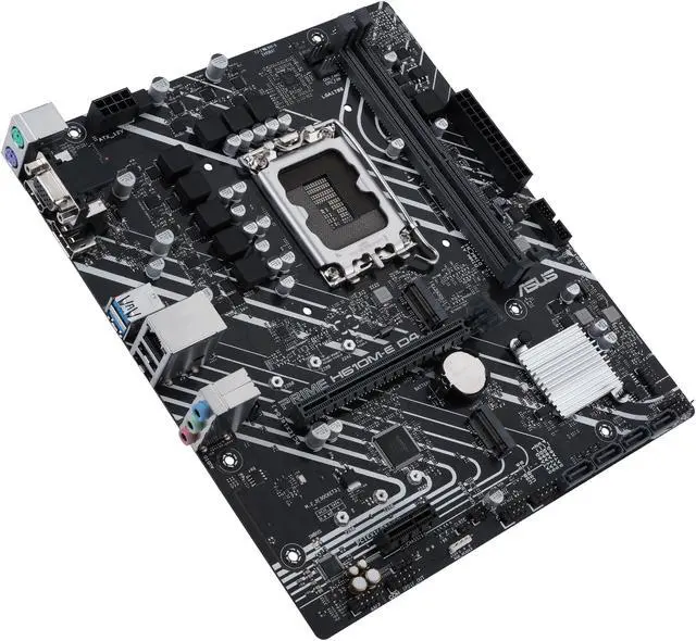 Alt view image 6 of 7 - ASUS PRIME H610M-E D4-CSM LGA 1700(Intel 12th&13th Gen) mATX commercial motherboard (PCIe 4.0,DDR4,2xM.2 slots,1Gb LAN,DisplayPort/HDMI/D-Sub,USB 3.2 Gen 1 ports,COM header, RGB header,ACCE