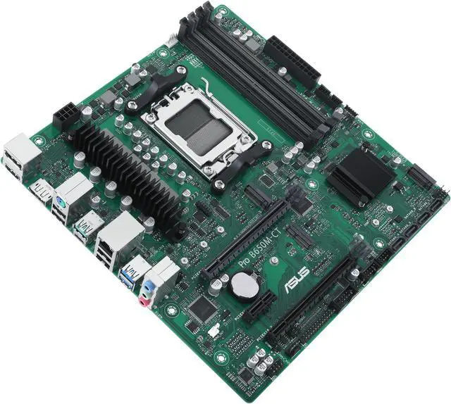 Alt view image 6 of 7 - ASUS Pro B650M-CT-CSM AMD B650(Ryzen 7000) Micro-ATX Commercial motherboard(DDR5,2xM.2 slots, PCIe 5.0 M.2 slot, USB 3.2 Gen 2 ports, front USB 3.2 Gen 1 Type-C, TPM IC onboard, M.2 Key E slot, Q-LED Core, Mono-out header (with Amp IC),