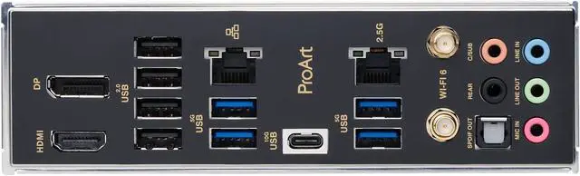 Alt view image 4 of 6 - ASUS ProArt B760-CREATOR WiFi Intel LGA 1700(13th and 12th Gen) ATX content creator motherboard, 12+1 power stages, DDR5, PCIe 5.0, three M.2 slots, 2.5 Gb & 1 Gb LAN, WiFi6,Thunderbolt™ (USB4) header