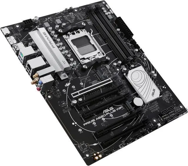 Alt view image 6 of 6 - ASUS PRIME A620-PLUS WIFI Socket AM5 (LGA 1718) Ryzen 7000 gaming motherboard(DDR5, PCIe 4.0, Dual M.2 slots, DisplayPort/HDMI™, Wi-Fi 5,Rear & Front USB 3.2 Gen 1 Type-C®, SATA 6 Gbps, Two-Way AI Noise Cancelation, Aura Sync)