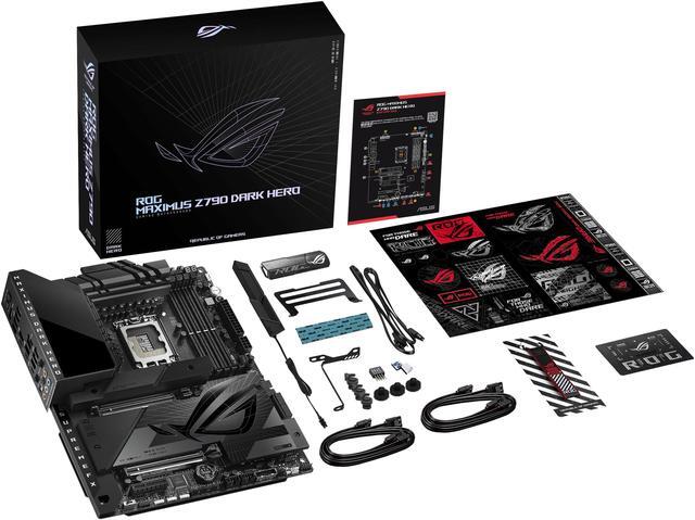 Alt view image 7 of 8 - ASUS ROG Maximus Z790 Dark Hero (WiFi 7) LGA 1700(14th,13th,12th Gen) DDR5 ATX gaming motherboard(PCIe 5.0x16 with Q release, five M.2 slots,20+1+2 power stages,2x Thunderbolt 4 ports