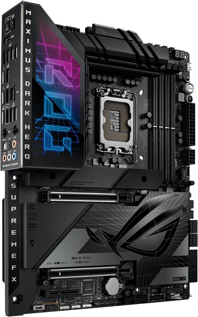 Alt view image 3 of 8 - ASUS ROG Maximus Z790 Dark Hero (WiFi 7) LGA 1700(14th,13th,12th Gen) DDR5 ATX gaming motherboard(PCIe 5.0x16 with Q release, five M.2 slots,20+1+2 power stages,2x Thunderbolt 4 ports