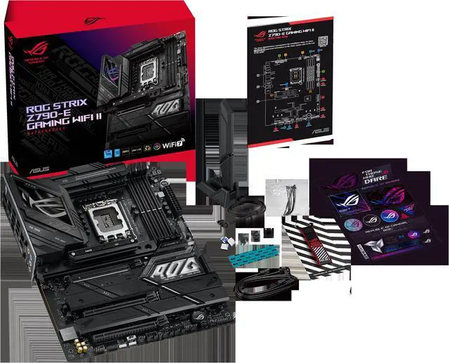 Alt view image 7 of 8 - ASUS ROG Strix Z790-E Gaming WiFi II  LGA 1700(Intel 14th, Intel 13th & 12th Gen) DDR5 ATX gaming motherboard(PCIe 5.0 NVMe SSD slot with M.2 Combo-Sink,18+1+2 ower stages,2.5 Gb LAN
