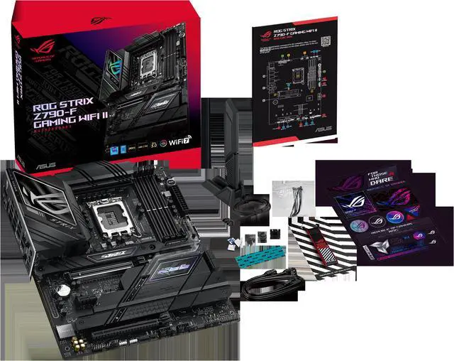 Alt view image 7 of 8 - ASUS ROG Strix Z790-F Gaming WiFi II  LGA 1700(Intel 14th &13th & 12th Gen)ATX gaming motherboard(DDR5,2.5 Gb LAN,5XM.2 slots with heatsinks,PCIe 5.0 x16 SafeSlot with Q-Release,WiFi 7,USB 20Gbps rear I/O port and front-panel connector.