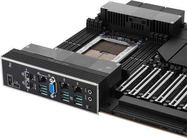 Alt view image 4 of 10 - ASUS Pro WS WRX90E-SAGE SE EEB Workstation motherboard, AMD Ryzen™ Threadripper™ PRO 7000 WX-Series Processors, ECC R-DIMM DDR5, 32 power-stage,7xPCIe 5.0 x 16, PCIe 5.0 M.2, 10 Gb and 2.5 Gb LAN