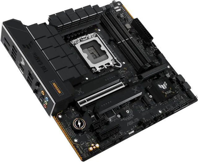 Alt view image 6 of 9 - TUF GAMING B760M-PLUS WIFI II Intel B760 LGA 1700 mATX motherboard with PCIe 5.0, three 4.0 M.2 slots, DDR5, WiFi 6E With Q-Antenna, Realtek 2.5Gb Ethernet, DisplayPort, HDMI™, SATA 6 Gbps, USB 20Gbps Type-C, front USB 10Gbps Type-C
