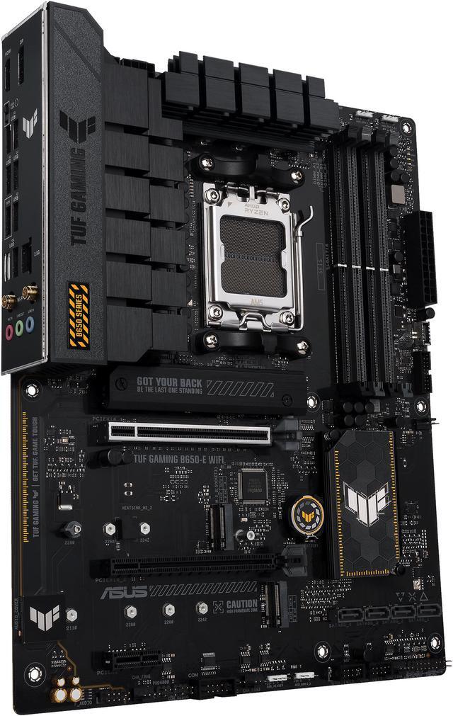 Alt view image 4 of 9 - ASUS TUF GAMING B650-E WIFI AMD B650 AM5 ATX motherboard, DDR5, 8+2 teamed power stages, PCIe 5.0, a PCIe 5.0 M.2 slot, Realtek 2.5 Gb Ethernet, Wi-Fi 6E, HDMI, DisplayPort, front USB 20Gbps Type-C