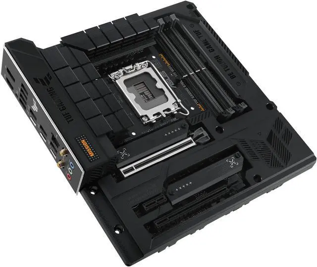 Alt view image 5 of 11 - ASUS TUF GAMING B760M-BTF WIFI Intel® B760 (LGA 1700) mATX motherboard with DDR5, PCIe 5.0, three PCIe 4.0 M.2 slots, 12+1 DrMOS, Intel® Wi-Fi 6, Realtek 2.5Gb Ethernet, DisplayPort, HDMI
