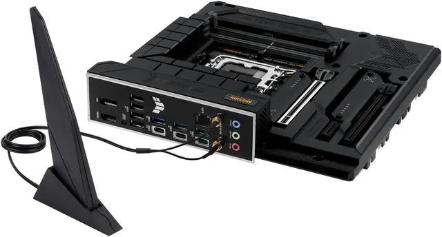 Alt view image 10 of 11 - ASUS TUF GAMING B760M-BTF WIFI Intel® B760 (LGA 1700) mATX motherboard with DDR5, PCIe 5.0, three PCIe 4.0 M.2 slots, 12+1 DrMOS, Intel® Wi-Fi 6, Realtek 2.5Gb Ethernet, DisplayPort, HDMI