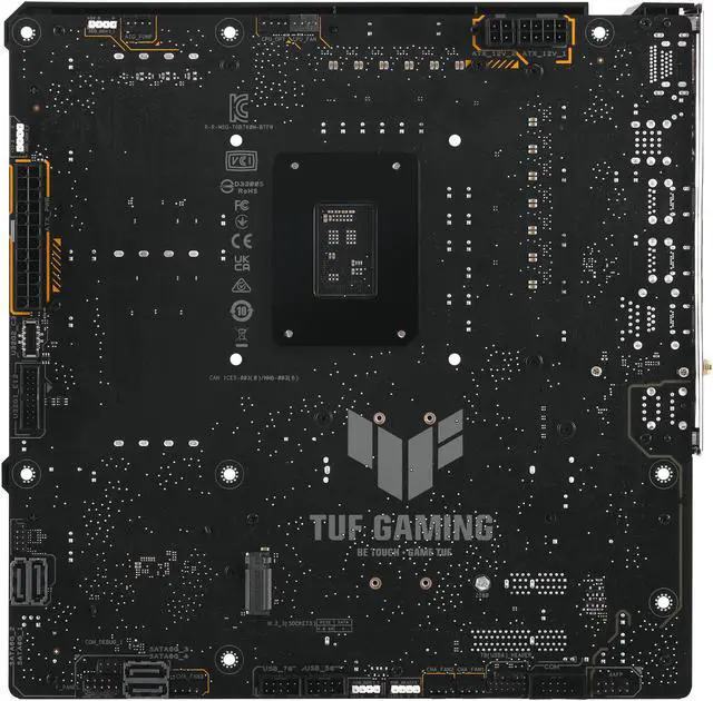 Alt view image 11 of 11 - ASUS TUF GAMING B760M-BTF WIFI Intel® B760 (LGA 1700) mATX motherboard with DDR5, PCIe 5.0, three PCIe 4.0 M.2 slots, 12+1 DrMOS, Intel® Wi-Fi 6, Realtek 2.5Gb Ethernet, DisplayPort, HDMI