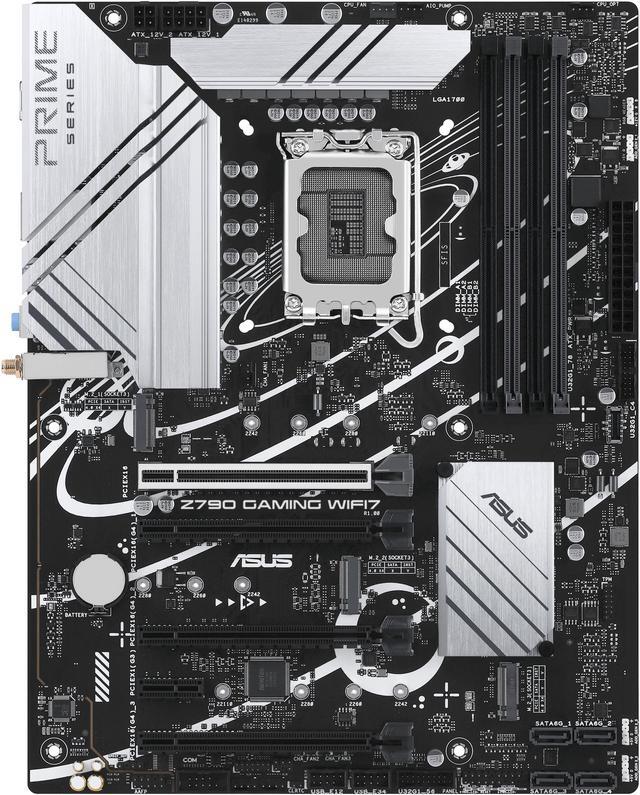 Alt view image 2 of 9 - ASUS Z790 GAMING WIFI7 LGA 1700 ATX motherboard with PCIe 5.0, three M.2 slots, 14+1 DrMOS, DDR5, WIFI 7, Realtek 1Gb LAN, HDMI TM, USB 3.2 Gen 2x2 Type-C, front USB 3.2 Gen 1 Type-C, Thunderbolt USB4