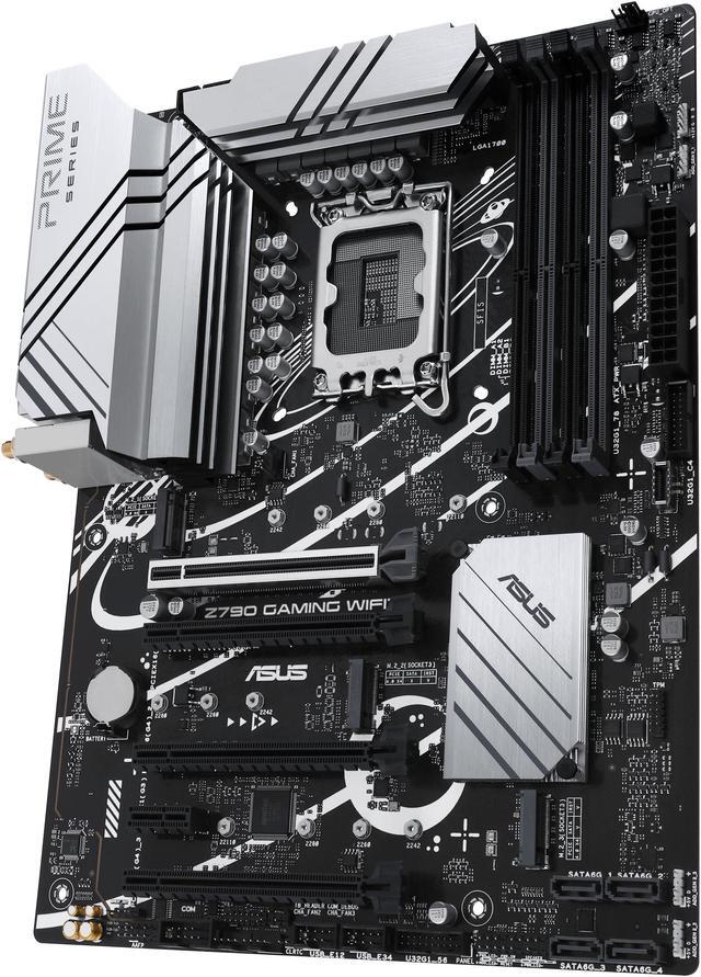 Alt view image 4 of 9 - ASUS Z790 GAMING WIFI7 LGA 1700 ATX motherboard with PCIe 5.0, three M.2 slots, 14+1 DrMOS, DDR5, WIFI 7, Realtek 1Gb LAN, HDMI TM, USB 3.2 Gen 2x2 Type-C, front USB 3.2 Gen 1 Type-C, Thunderbolt USB4