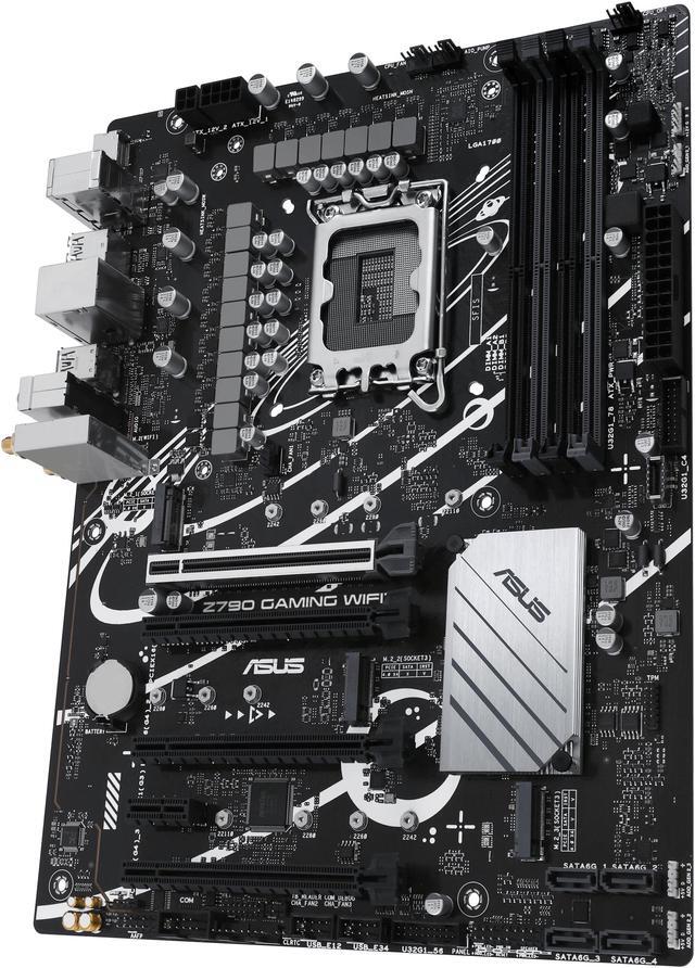 Alt view image 8 of 9 - ASUS Z790 GAMING WIFI7 LGA 1700 ATX motherboard with PCIe 5.0, three M.2 slots, 14+1 DrMOS, DDR5, WIFI 7, Realtek 1Gb LAN, HDMI TM, USB 3.2 Gen 2x2 Type-C, front USB 3.2 Gen 1 Type-C, Thunderbolt USB4