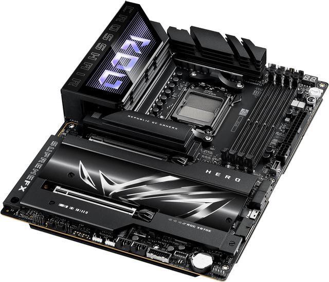 Alt view image 7 of 13 - ASUS ROG CROSSHAIR X870E HERO AMD X870E AM5 ATX motherboard, Advanced AI PC ready, 18+2+2 power stages, DDR5, PCIe 5.0, 5x M.2, Wi-Fi 7, USB4, AI Overclocking, Core Flex, PCIe Slot Q-Release Slim