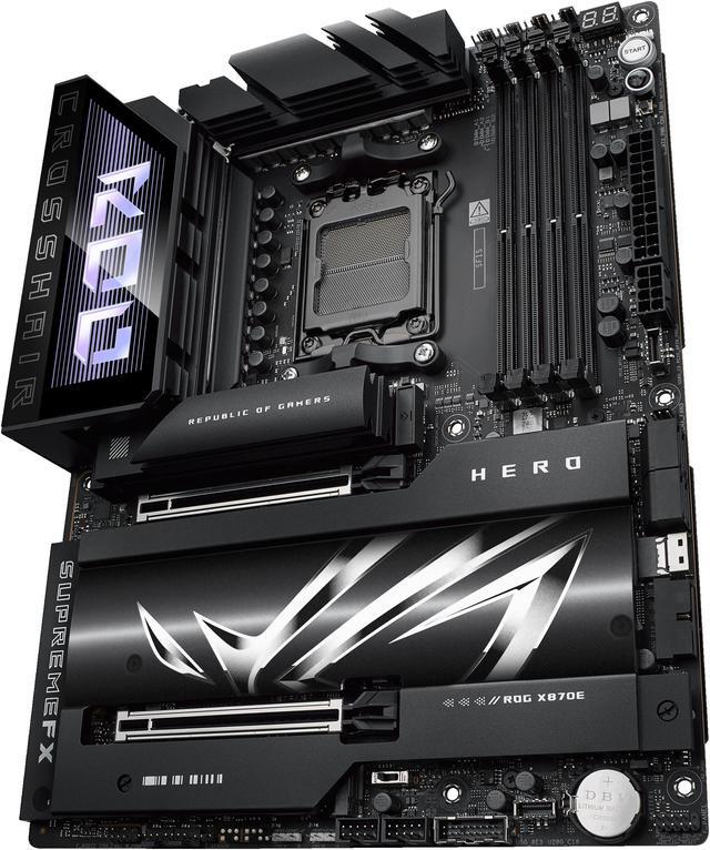 Alt view image 9 of 13 - ASUS ROG CROSSHAIR X870E HERO AMD X870E AM5 ATX motherboard, Advanced AI PC ready, 18+2+2 power stages, DDR5, PCIe 5.0, 5x M.2, Wi-Fi 7, USB4, AI Overclocking, Core Flex, PCIe Slot Q-Release Slim